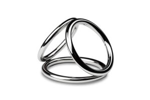 Sinner - Triad Chamber Metal Cock and Ball Ring - Large