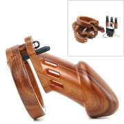 CB-6000 Chastity Cage - Wood - 35 mm - Image 2