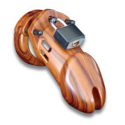 CB-6000 Chastity Cage - Wood - 35 mm - Image 1
