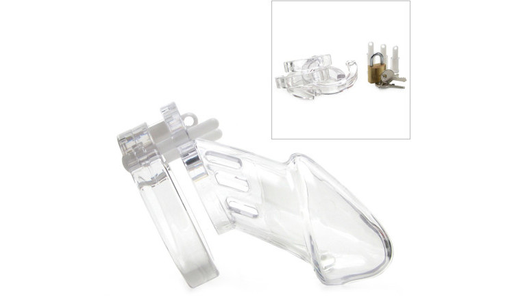 CB-6000 Chastity Cage - Clear - 37 mm - Image 2