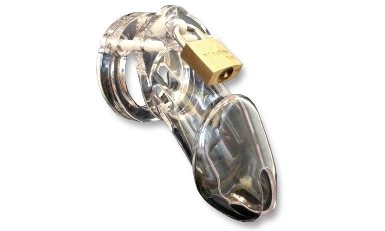 CB-6000 Chastity Cage - Clear - 37 mm - Image 1