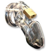 CB-6000 Chastity Cage - Clear - 37 mm - Image 1